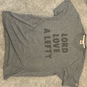 HOMAGE Gray 'Lord Love A Lefty' Graphic Tee